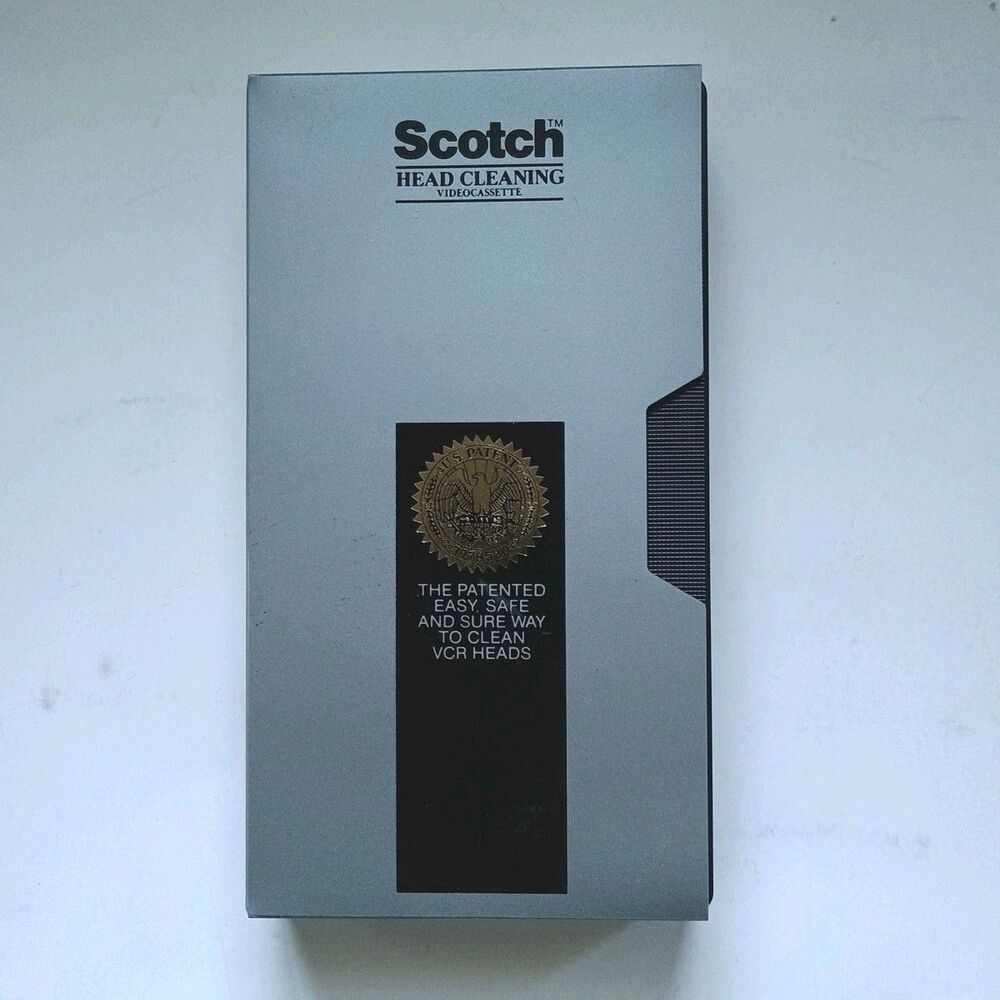 Scotch 3M VHS VCR Head Cleaning Videocassette Cassette 1991